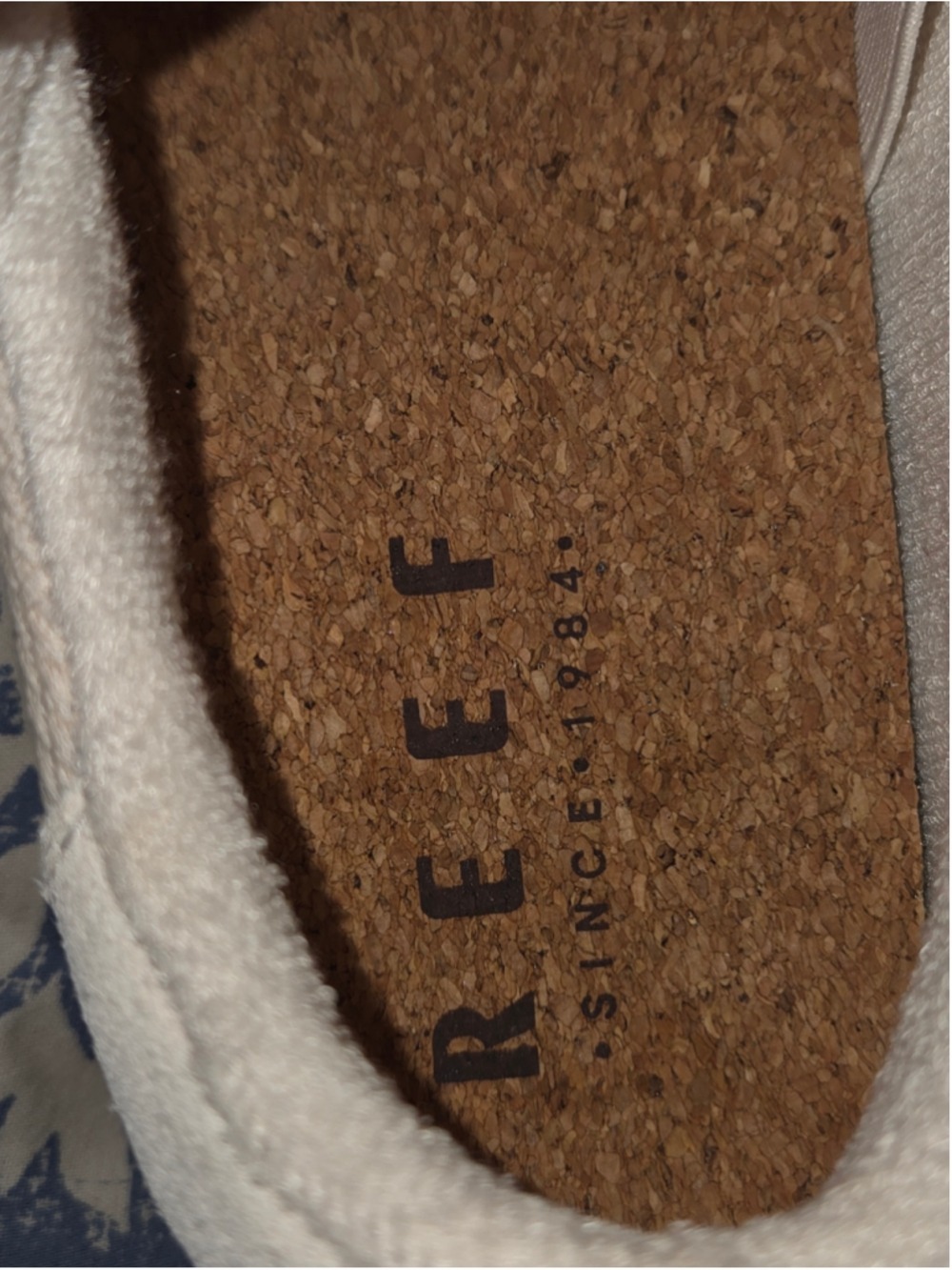 Reef Lay Day Seas Sneakers Women's Size 8 Beige Off White Leather Suede Lace Up - Picture 9 of 9